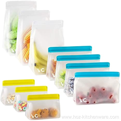 Reusable Bags Silicone Set of 10
